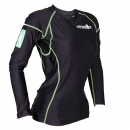 Kompressions T Shirt schwarz / grün